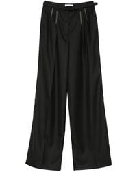 Gabriela Hearst - Belted Embroidered-Detail Pants - Lyst