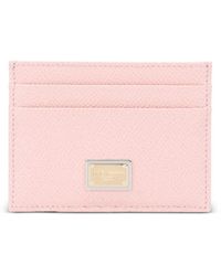 Dolce & Gabbana - Dolce & Gabbana Leather Credit Card Case - Lyst