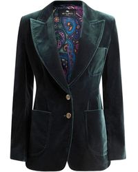Etro - Single-Breasted Blazer - Lyst