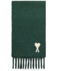 Ami Paris - Alpaca Scarf With Ami De Coeur - Lyst