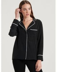 Lucky Brand Womens Plus Size Tassle Sleepshirt Multi Tile Floral Pajama Top