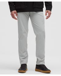 lululemon - Abc Classic-fit 5 Pocket Trousers 34"l Warpstreme - Color Silver/grey - Size 30 - Lyst