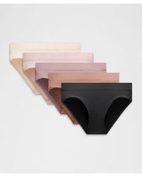 lululemon - Underease Mid-Rise Bikini Underwear 5 Pack - Lyst