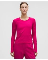 lululemon - – Swiftly Tech Long-Sleeve Shirt 2.0 Waist Length – – Size 20 - Lyst