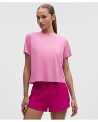 lululemon - – Fast And Free Short-Sleeve Shirt – – Size Small - Lyst
