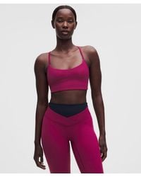 lululemon - – Flow Y Sports Bra Light Support, A/B Cup Design – – Size Large - Lyst