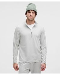 lululemon - – Soft Jersey Half Zip Long-Sleeve Top – – Size Large - Lyst
