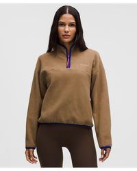 lululemon - Tumbled Fleece Half-Zip Jacket - Lyst