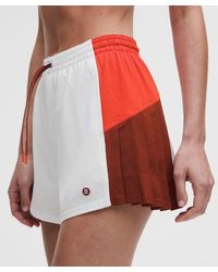 lululemon - – Court Champ Side-Pleat High-Rise Tennis Shorts – 3" – – Size Large - Lyst