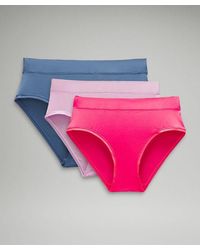 lululemon - – 'Underease High-Rise Bikini Underwear 3 Pack – / – - Lyst