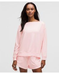lululemon - – Becalm Oversized Boatneck Long-Sleeve Shirt – – Size Medium - Lyst