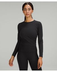 lululemon - All It Takes Ribbed Nulu Long-sleeve Shirt - Color Black - Size 10 - Lyst