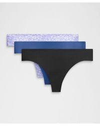 lululemon - Invisiwear Mid-rise Thong Underwear 3 Pack - Lyst