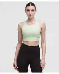 lululemon - – Energy High-Neck Longline Sports Bra Evolve Medium Support, B-D Cups – /Pastel – Size Large - Lyst