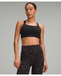 lululemon - – Ultralu Square-Neck Workout Sports Bra Medium Support, D/Dd Cup – – Size 14 - Lyst