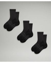 lululemon - Women's Power Stride Crew Sock 3 Pack - Lyst