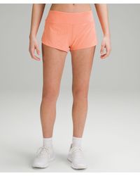 lululemon - Speed Up Low-rise Lined Shorts 2.5" - Lyst