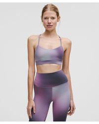 lululemon - – Flow Y Sports Bra Nulu Light Support, A–C Cups – – Size 14 - Lyst