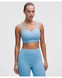 lululemon - – Like A Cloud Ribbed Longline Sports Bra Light Support, D/Dd Cup – – Size 14 - Lyst