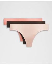 lululemon - – Invisiwear Mid-Rise Thong Underwear 3 Pack – – Size Large - Lyst