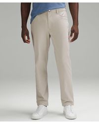 lululemon - Abc Classic-fit 5 Pocket Trousers 32"l Warpstreme - Color Khaki - Size 28 - Lyst