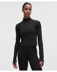 lululemon - – It's Rulu Cropped Half Zip Long-Sleeve Top – – Size 14 - Lyst