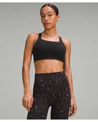 lululemon - – Ultralu Square-Neck Workout Sports Bra Medium Support, D/Dd Cup – – Size 14 - Lyst