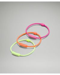 lululemon - Silicone Hair Ties 3 Pack - Color Yellow/orange/pink - Lyst