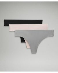 lululemon - Invisiwear Mid-rise Thong Underwear 3 Pack - Lyst