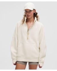 lululemon - – Scuba Oversized Funnel-Neck Half Zip Sweatshirt Long – – Size 6 - Lyst