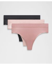 lululemon - Underease High-Rise Thong Underwear 3 Pack - Lyst