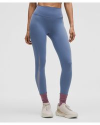 lululemon - Wunder Train Mesh Panel High-Rise Tight 25" - Lyst