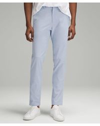 lululemon - Commission Slim-fit Trousers Wovenair - 34" - Color Blue/pastel - Size 31 - Lyst