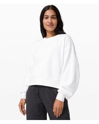 lululemon - Perfectly Oversized Cropped Crew French Terry - Lyst