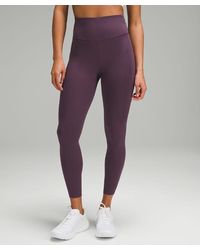 lululemon - Fast And Free High-rise Tight Leggings Pockets - 25" - Color Purple - Size 10 - Lyst