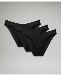 lululemon - – Wundermost Ultra-Soft Nulu Mid-Rise Bikini Underwear 3 Pack – – - Lyst