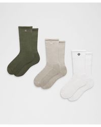 lululemon - – Daily Essential Crew Socks 3 Pack – – Size Large - Lyst