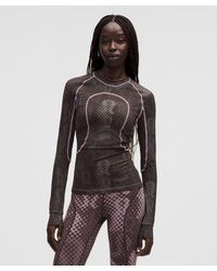 lululemon - Jacquard Tight-Fit Long-Sleeve Shirt - Lyst