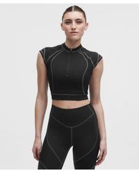 lululemon - – Everlux Panelled Short-Sleeve Shirt – – Size Large - Lyst