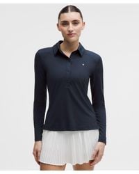 lululemon - Quick-Dry Long-Sleeve Polo Shirt - Lyst
