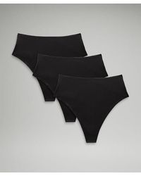 lululemon - Wundermost Ultra-soft Nulu High-waist Thong Underwear 3 Pack - Lyst