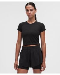 lululemon - Swiftly Tech Cropped Short-Sleeve Shirt 2 - Lyst
