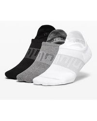 lululemon - Power Stride Tab Socks 3 Pack - Color White/grey/black - Size L - Lyst