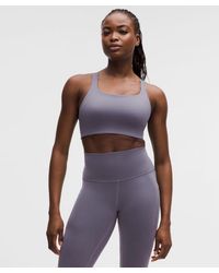 lululemon - – Ultralu Square-Neck Workout Sports Bra Medium Support, D/Dd Cup – – Size 10 - Lyst