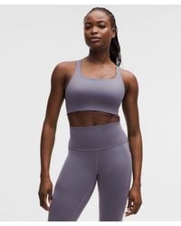 lululemon - – Ultralu Square-Neck Workout Sports Bra Medium Support, D/Dd Cup – – Size 12 - Lyst