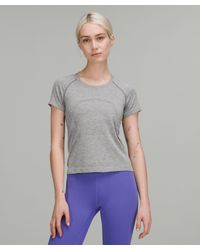lululemon athletica Swiftly Tech Short Sleeve Shirt 2.0 Race Length in Gray