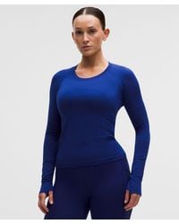 lululemon - – Swiftly Tech Long-Sleeve Shirt 2.0 Waist Length – – Size 18 - Lyst