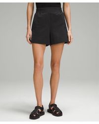 lululemon - Stretch Woven Relaxed-fit High-rise Shorts - 4" - Color Black - Size Xs - Lyst