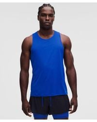 lululemon - – Fast And Free Tank Top Perforated Stripe – – Size Large - Lyst