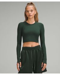lululemon - Swiftly Tech Cropped Long-Sleeve Shirt 2 - Lyst